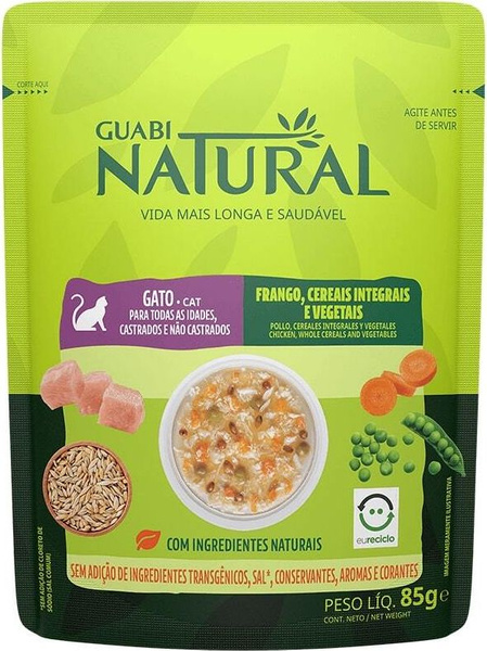 Корм для кошек влажный Guabi Natural Cat / Гуаби для взрослых животных ...