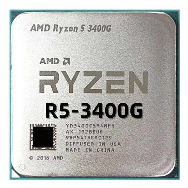 Процессор AMD AMD R5 3400G Ryzen 5, OEM (без кулера), 4 яд., 3.7 ГГц ...