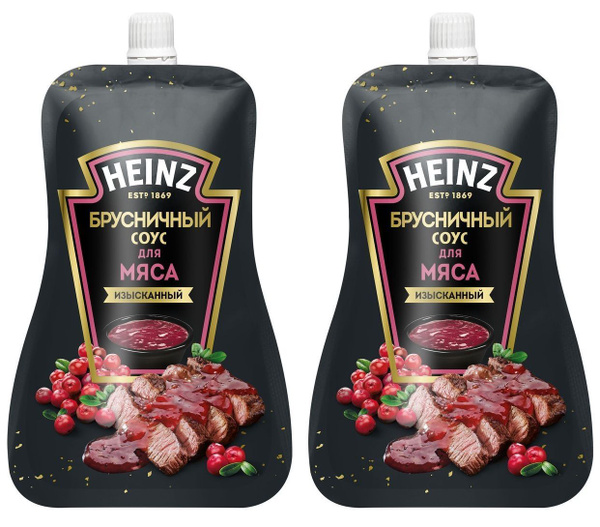 Соус Heinz Брусничный, 200 г, 2 шт - купить с доставкой по выгодным ...