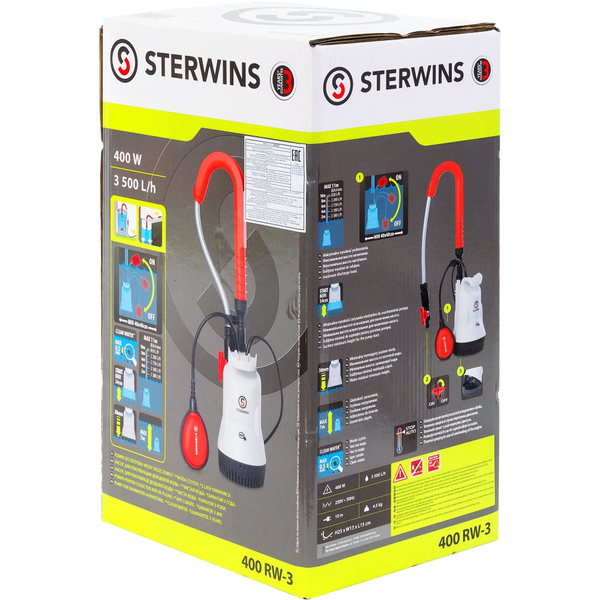 Садовый насос Sterwins Насос садовый для полива из бочки RW-3, 3500 л ...