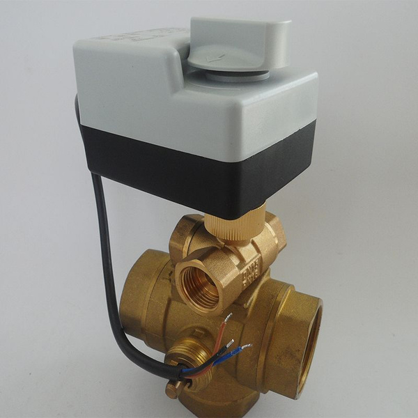 DN15 1/2 дюйм T-образной Трехходовой электрический шаровой клапан 3 ...