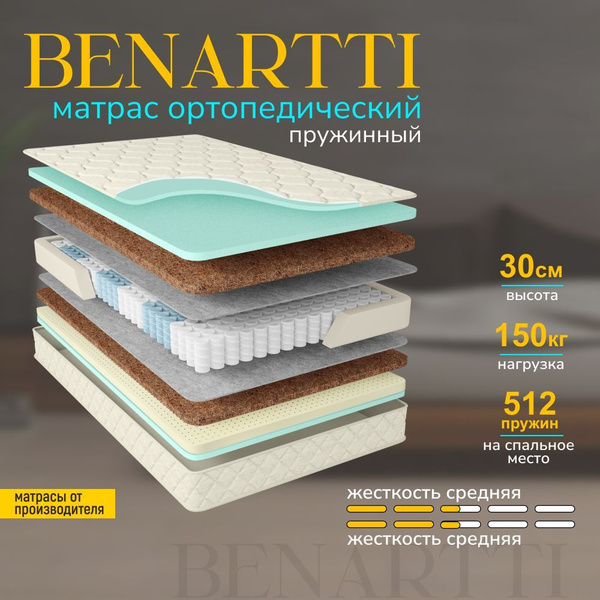 Матрас benartti roll max hard 160x200