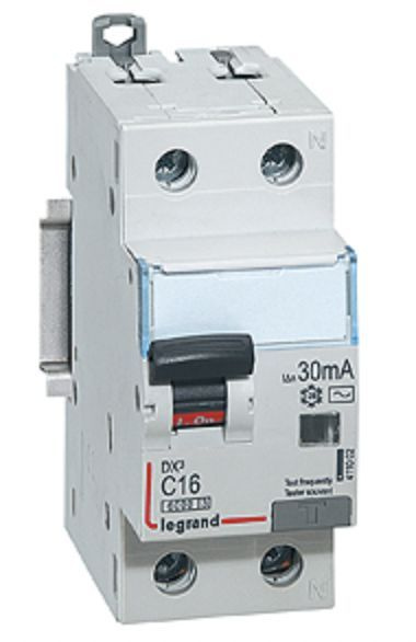 Legrand 410965 DX3 FILS B16A 1P+N 6KA 30MA A Aardlekschakelaar Zekeringautomaat 1 Polig 16 A 0 03 A 230 V 1435412