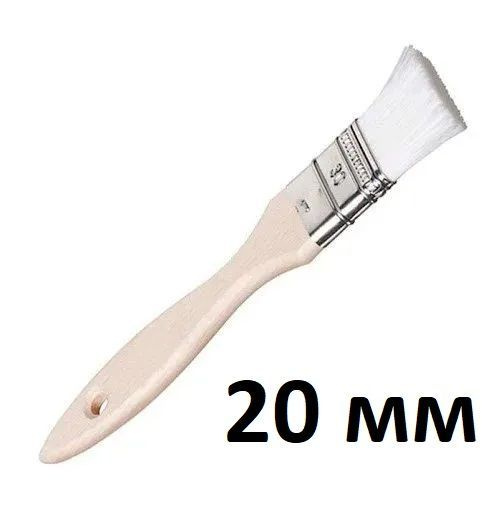 Кисть для герметика 20мм нейлоновая плоская жесткий ворс Kraft купить ...