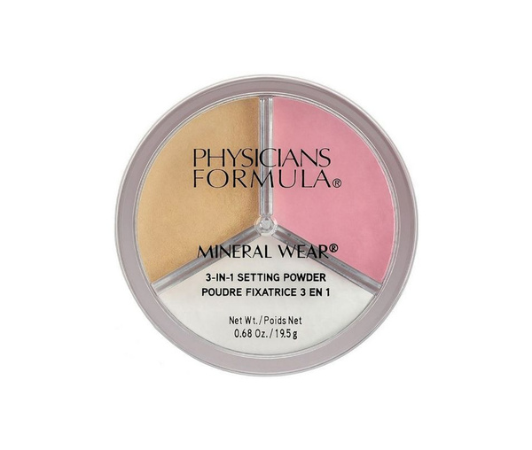 Physicians Formula Пудра рассыпчатая Mineral Wear 3-in-1 Setting Powder ...