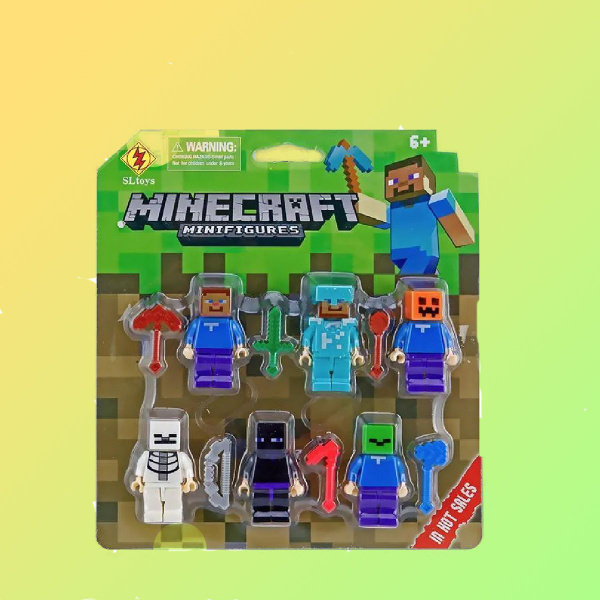 Майнкрафт фигурки 6 шт крипер эндермен из майнкрафта солдатики игрушки ...