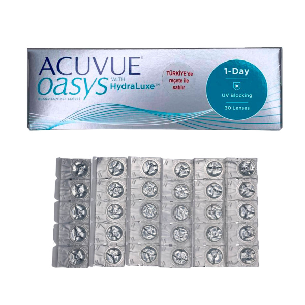 Однодневные линзы ACUVUE OASYS with HydraLuxe 30 линз -3,25 - купить с ...