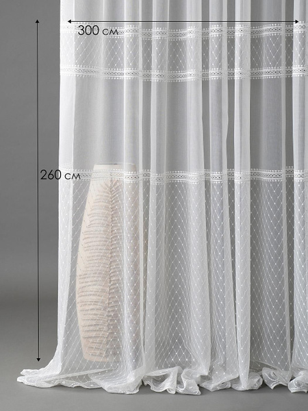 Тюль AT HOME Лоунис, Микросетка, 260х300 см - купить в интернет ...
