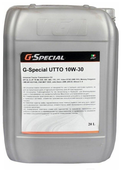 Масло G-Special UTTO 10W30 20л для гидросистем и трансмиссий - купить ...