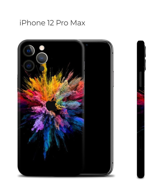 Защитная пленка на Айфон 12 Pro Max с защитой краёв / Виниловая ...