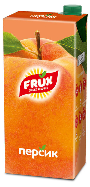 Сок FRUX персик, 1 л, 4 шт - купить с доставкой по выгодным ценам в ...