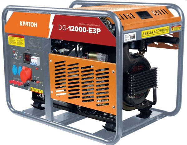 Генератор дизельный Кратон DG-12000-E3P ( 220/380 В, 11 кВт, V бака 25 ...