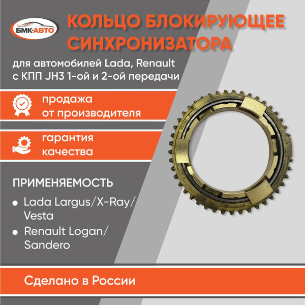 Кольцо блокирующее синхронизатора 1-ой и 2-ой передачи LARGUS (Ларгус ...