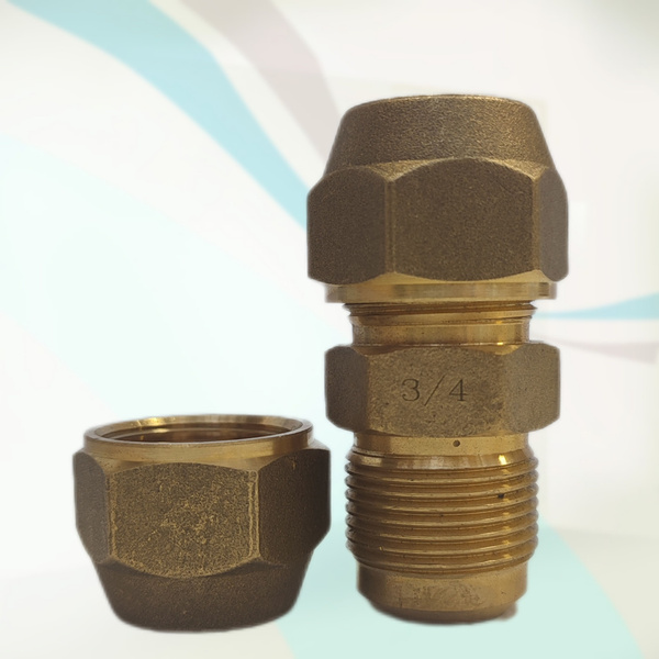 Комплект для соединения медной трубы 3/4" / штуцер + 2 гайки, Kompekt 3 ...