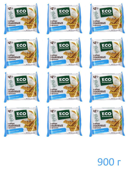 Злаковые вафельные хлебцы Eco-botanica, 75 г, 12 шт. - купить с ...