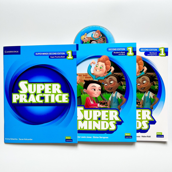 Super Minds 1 Second Edition + Super Practice 1 (ПОЛНЫЙ КОМПЛЕКТ ...