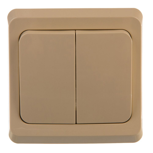 Выключатель встраиваемый Schneider Electric Этюд 2 клавиши с подсветкой ...