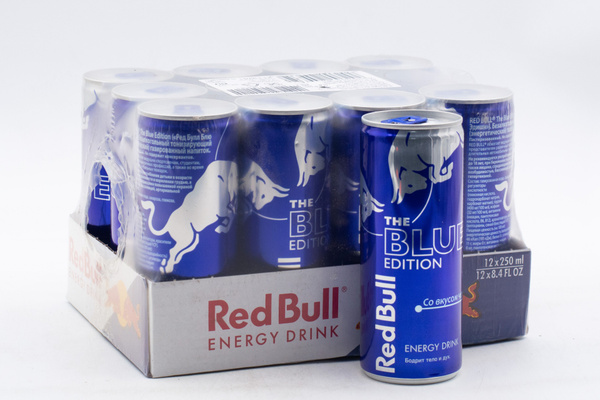Характеристики Напиток энергетический Ред Булл Синий 250 мл / Red Bull ...