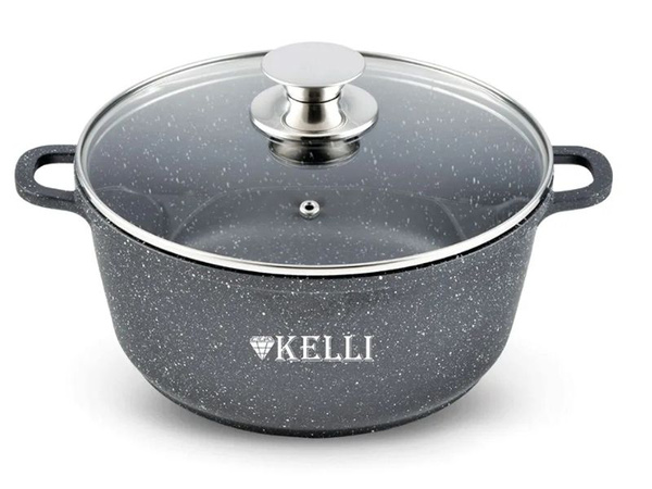 Кастрюля KELLI, Алюминий, 8 л - купить по выгодной цене в интернет ...
