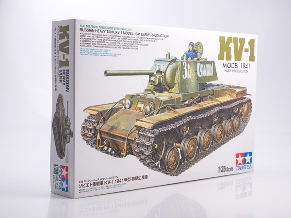 Сборная модель танка TAMIYA КВ-1 1941 г, ранняя версия с фигурой ...