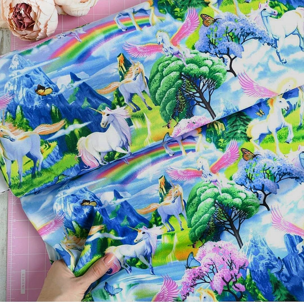 Американский хлопок для пэчворка единороги Timeless Treasures Fabrics ...