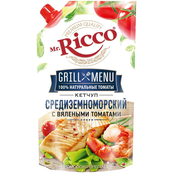 Mr.Ricco Кетчуп Средиземноморский с вялеными томатами, 350г - купить с ...