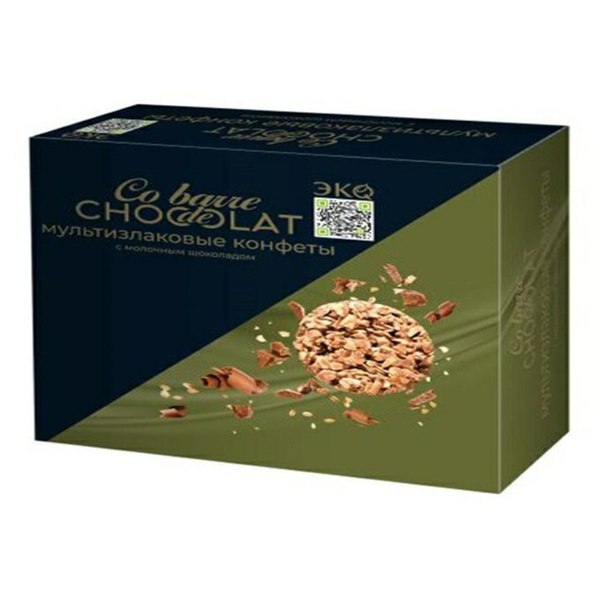 Конфеты мультизлаковые Co barre de Chocolat с молочным шоколадом 200 г ...