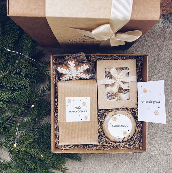 Новогодние подарки сладкие, Подарочный набор на Новый год 2024, подруге ...