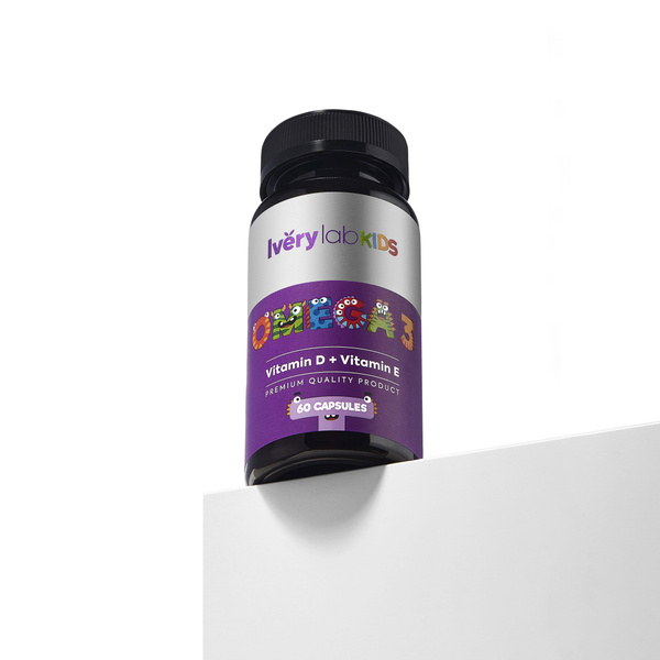Omega 3 Iverylab KIDS 60 капсул, БАД омега 3 для детей и подростков ...