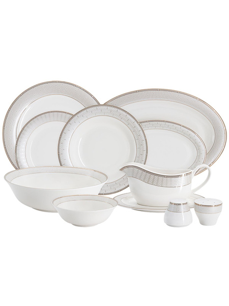 Набор столовой посуды 6 персон костяной фарфор 27 предметов Амалия ...