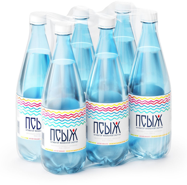 Вода газированная Псыж минеральная природная, 6 шт х 1 л - купить с ...
