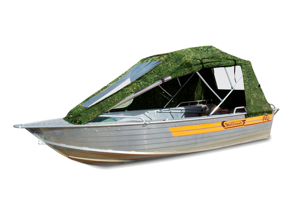 Wellboat-42. Вельбот-42. Тент ходовой с дугами с креплениями купить на ...