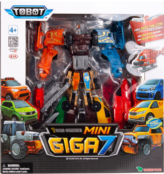 Робот Трансформер Tobot, Мини Тобот ГИГА 7, Young Toys, 301078 - купить ...