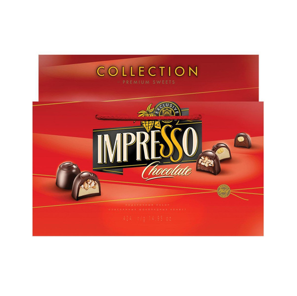 Набор шоколадных конфет Impresso красный ассорти, 424г - купить с ...