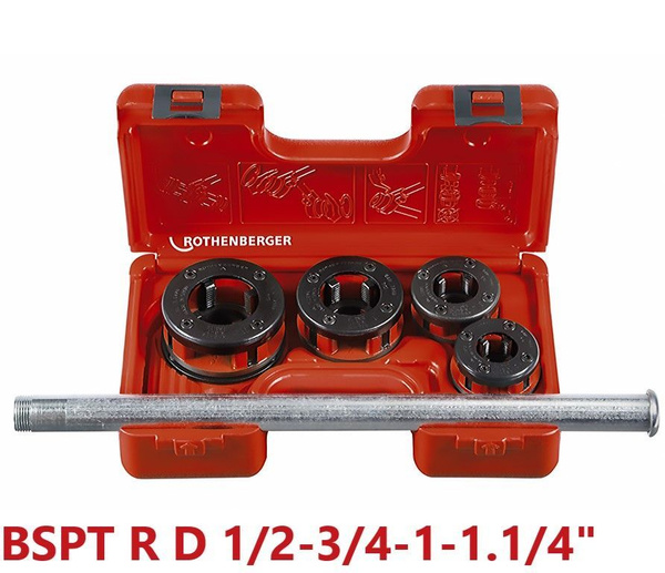 Резьбонарезной клупп с трещоткой, набор СУПЕР-КАТ BSPT 1/2"-1.1/4 ...