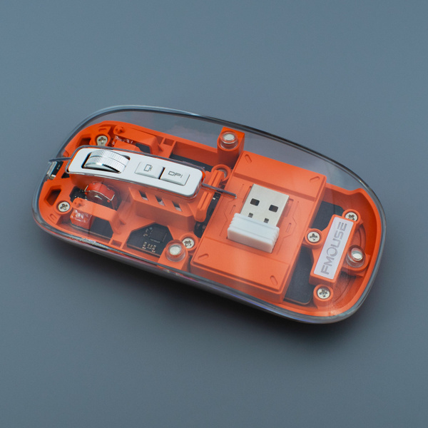 Мышь беспроводная FMOUSE M133 M133, оранжевый - купить по выгодной цене ...