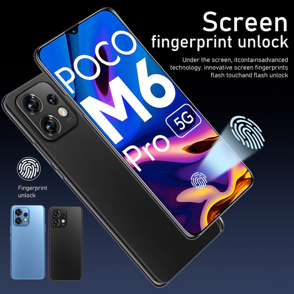 Смартфон 2024 новый мобильный телефон POCO M6 PRO, диагональ экрана 7.2 ...