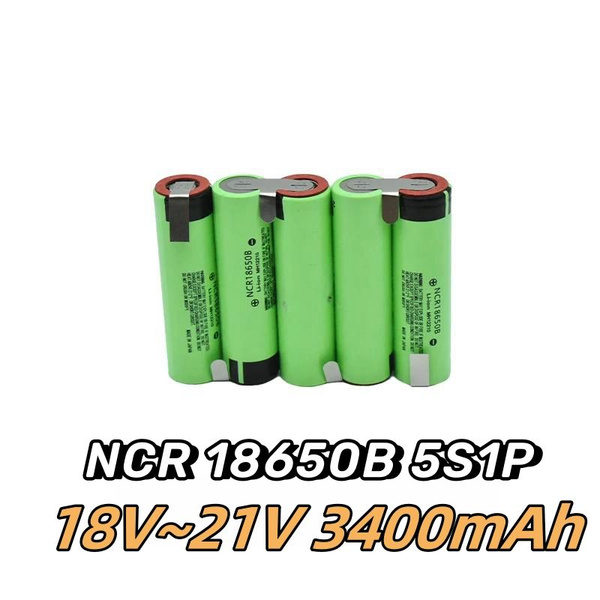 18 В-21 В Аккумулятор для шуруповерта 3400мАч (Li-ion) NCR 18650B АКБ ...