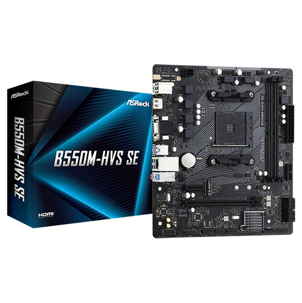 Материнская плата ASRock B550M-HVS SE AM4 DDR4 купить по низкой цене с ...