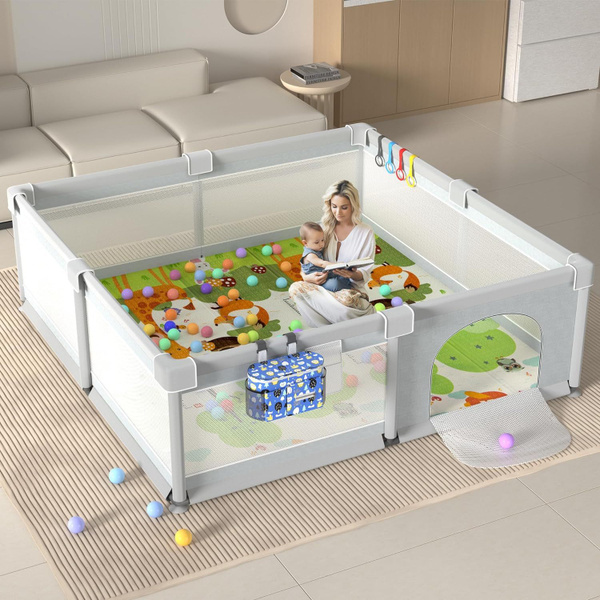 Детский манеж размером 200*180*60 см, Очень большая игровая площадка ...