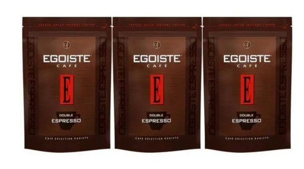 Эгоист кофе растворимый сублимированный, Egoiste Double Espresso, 3х70г ...
