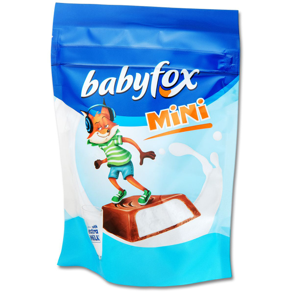 Конфеты шоколадные "Baby Fox Mini" c молочной начинкой 120 г, 1 уп ...