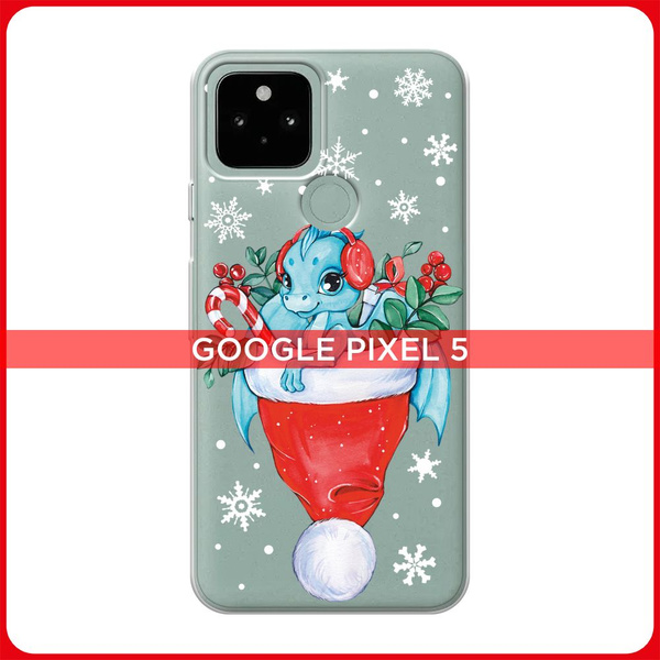 Силиконовый чехол на Google Pixel 5 / Гугл Пиксель 5 Дракончик в ...