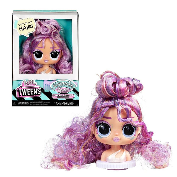 LOL Surprise! Игровой набор Смена образа куклы TWEENS SWAP STYLING HEAD ...