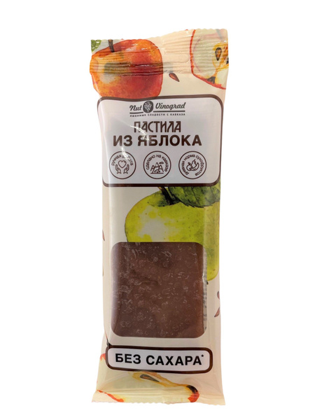 Пастила фруктовая, натуральная яблочная, без сахара, 80 г - купить с ...