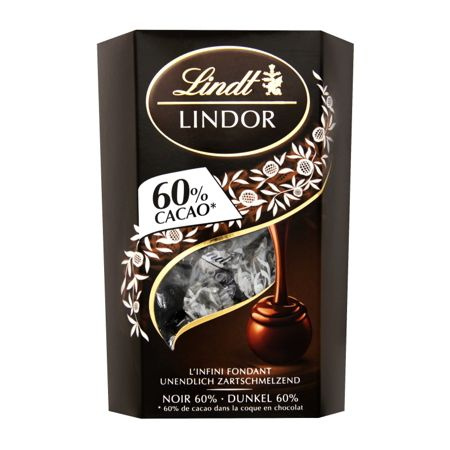 Конфеты Lindt Lindor Корнет темный шоколад 60%, 200 г - купить с ...