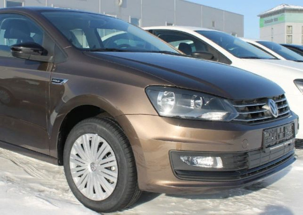 Бампер передний Volkswagen Polo Фольксваген Поло КОРИЧНЕВЫЙ-H8Z (2014 ...