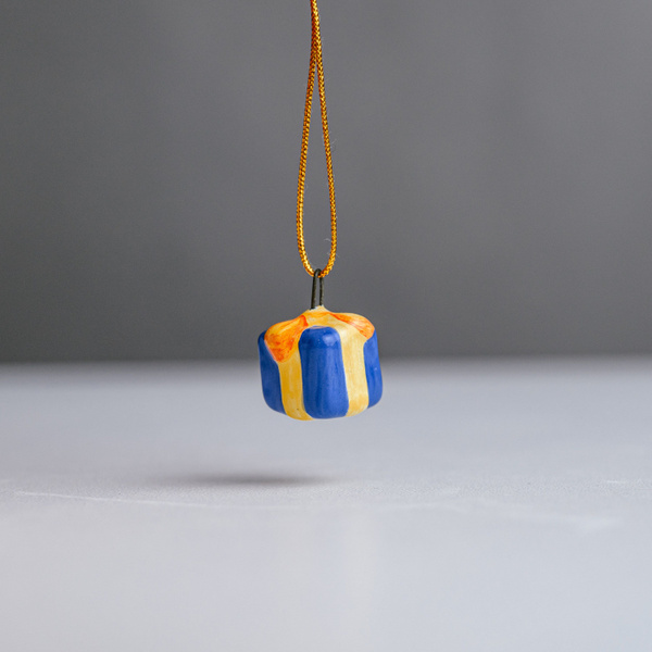 Ёлочная игрушка ЯРОСЛАВСКАЯ КЕРАМИЧЕСКАЯ МАНУФАКТУРА, Керамика, 1.4 см ...