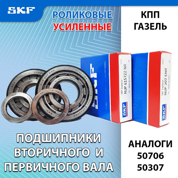 Ремкомплект КПП ГАЗЕЛЬ, СОБОЛЬ, БИЗНЕС (Роликовые подшипники SKF ...