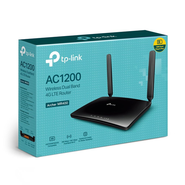 Роутер TP-Link беспроводной Archer MR400 AC1200 10/100BASE-TX/4G cat.4 ...